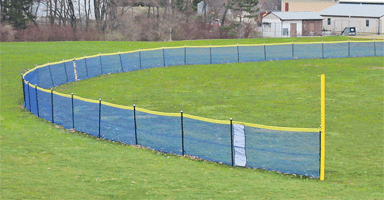 blue grand slam portable fence