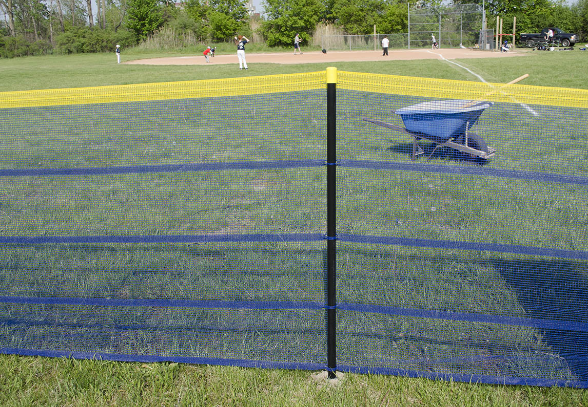 blue grand slam fence