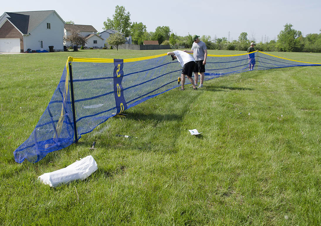 Grand Slam Fencing installed at Lions Park in Trenton, Michigan.