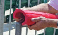 installing safefoam fence cap